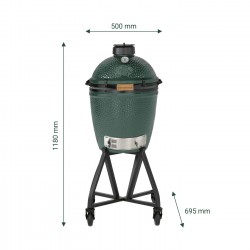 Big Green Egg Medium - avec chariot à roulettes avec tablettes latérales et conveggtor - Image 2