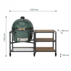 Big Green Egg 2XL - Table modulaire et meuble 3 étagères  acacia - Image 2